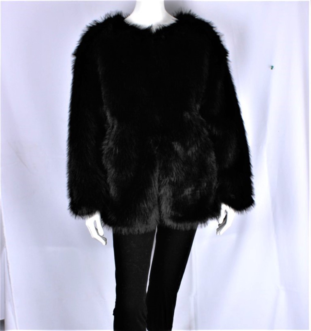 ALICE & LILY  jacket with longer faux fur black SC/4980BLK image 0